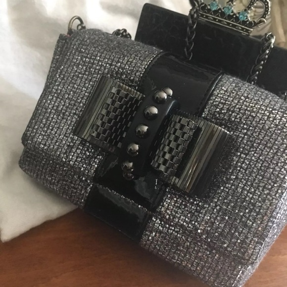 Christian Louboutin Handbags - Authentic Sweet Charity Gunmetal mini metallic bag